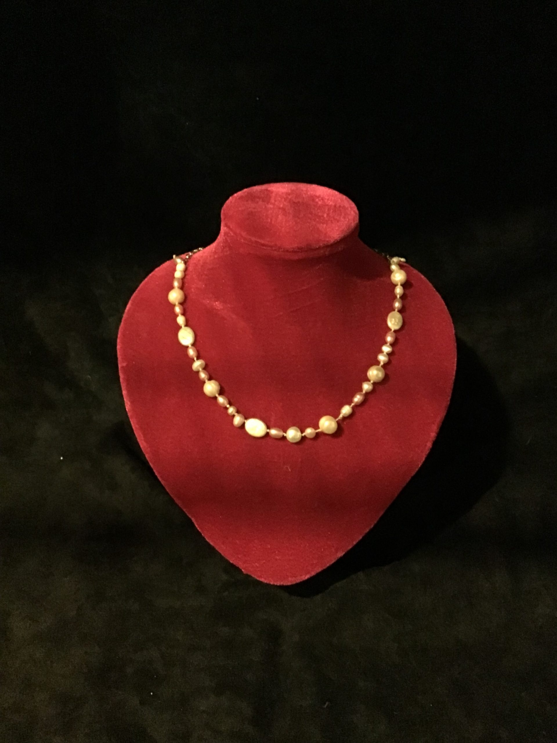 OL-164 Necklace (Pink, White & Beige) B-789