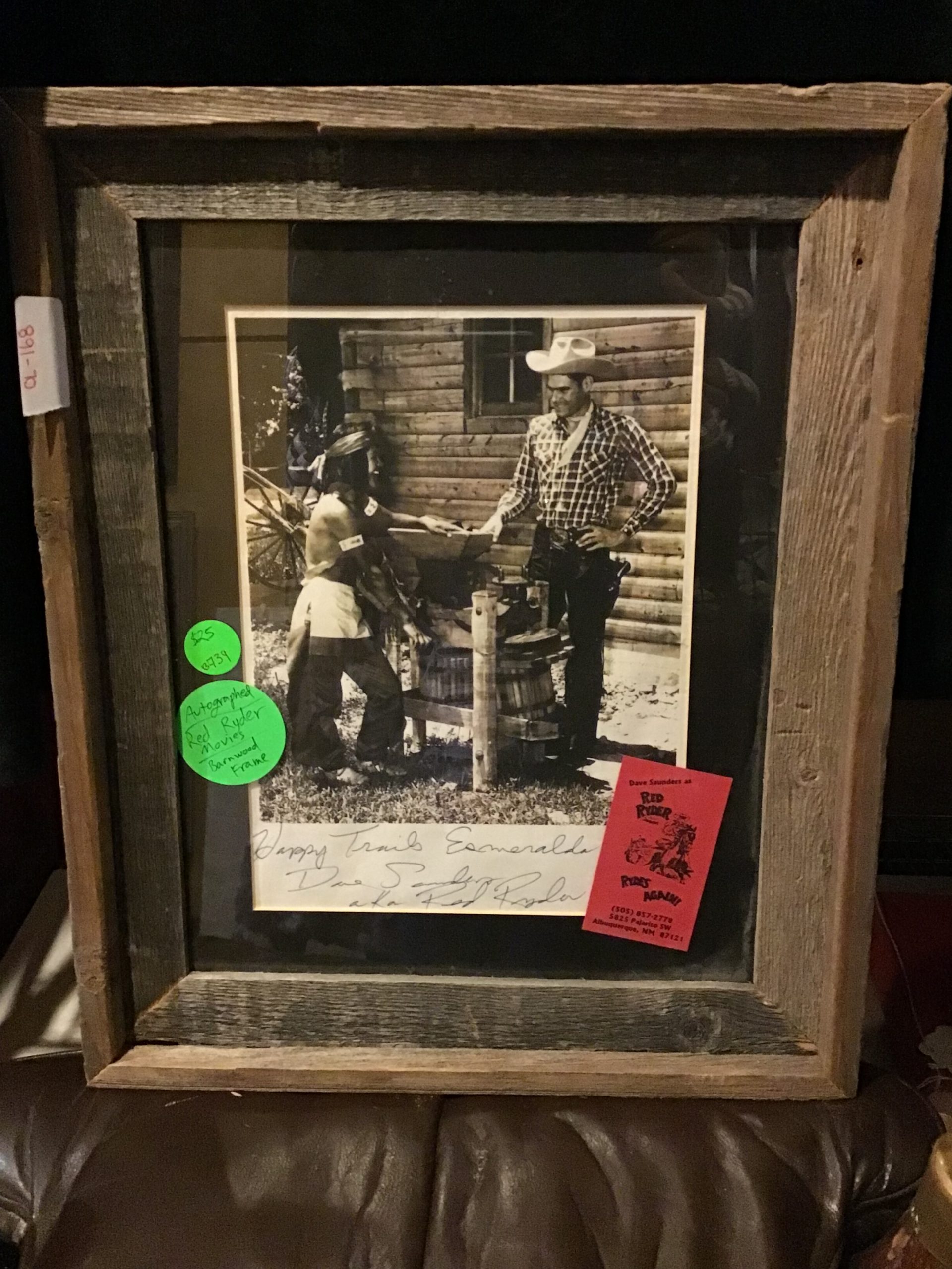 OL-168 Red Rider Movie Framed Photo B-739 14 1/2" x 17 1/2"