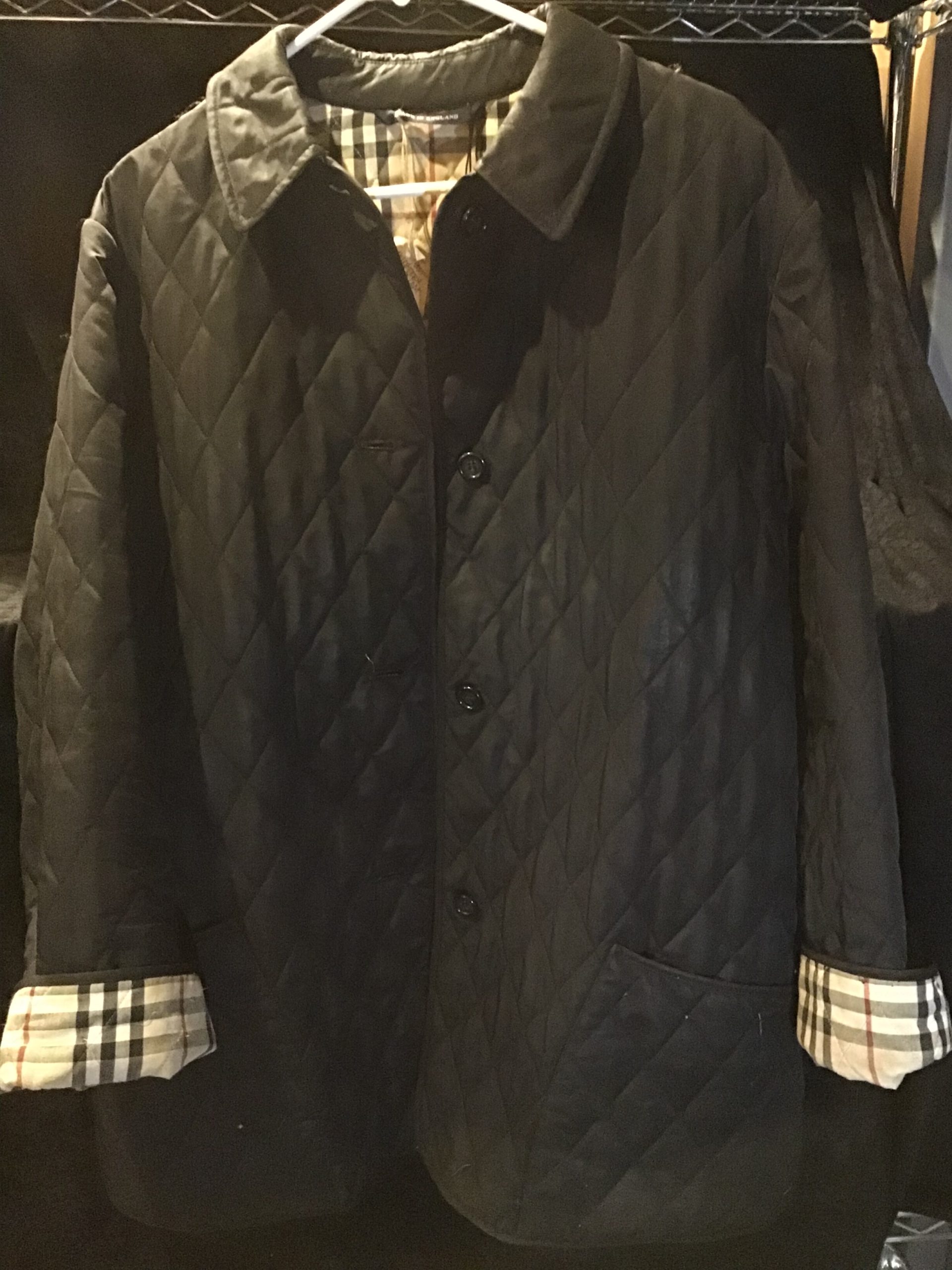 OL-171 Burberry Quilted Coat B-150 Size-Large (womans)