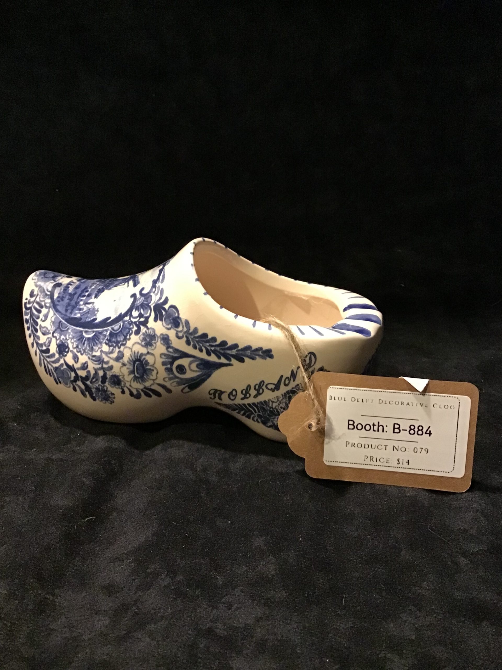 OL-176 Blue Delft Clog B-884