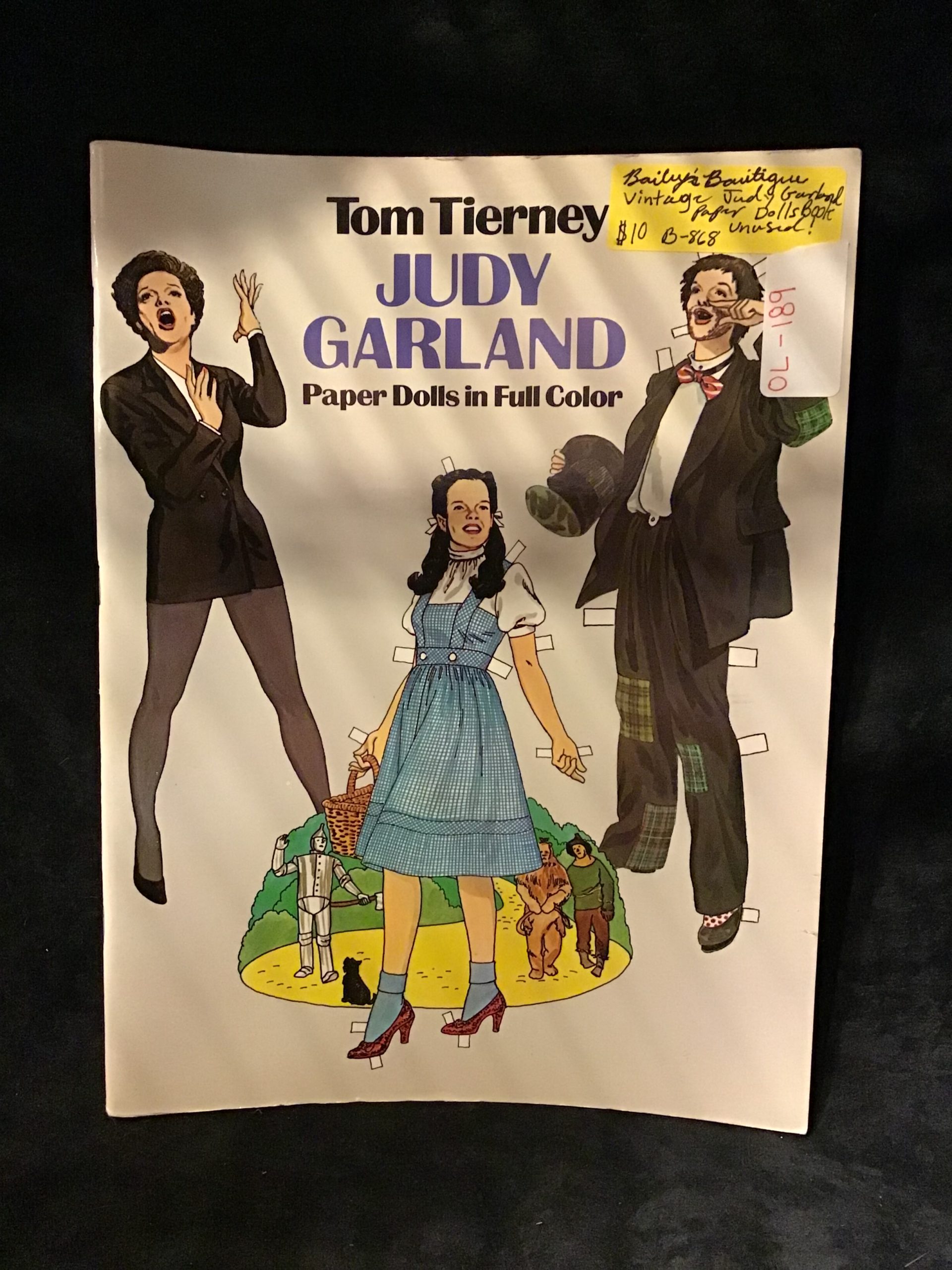 OL-189 Judy Garland Paper Doll Book B-868 12" Tall