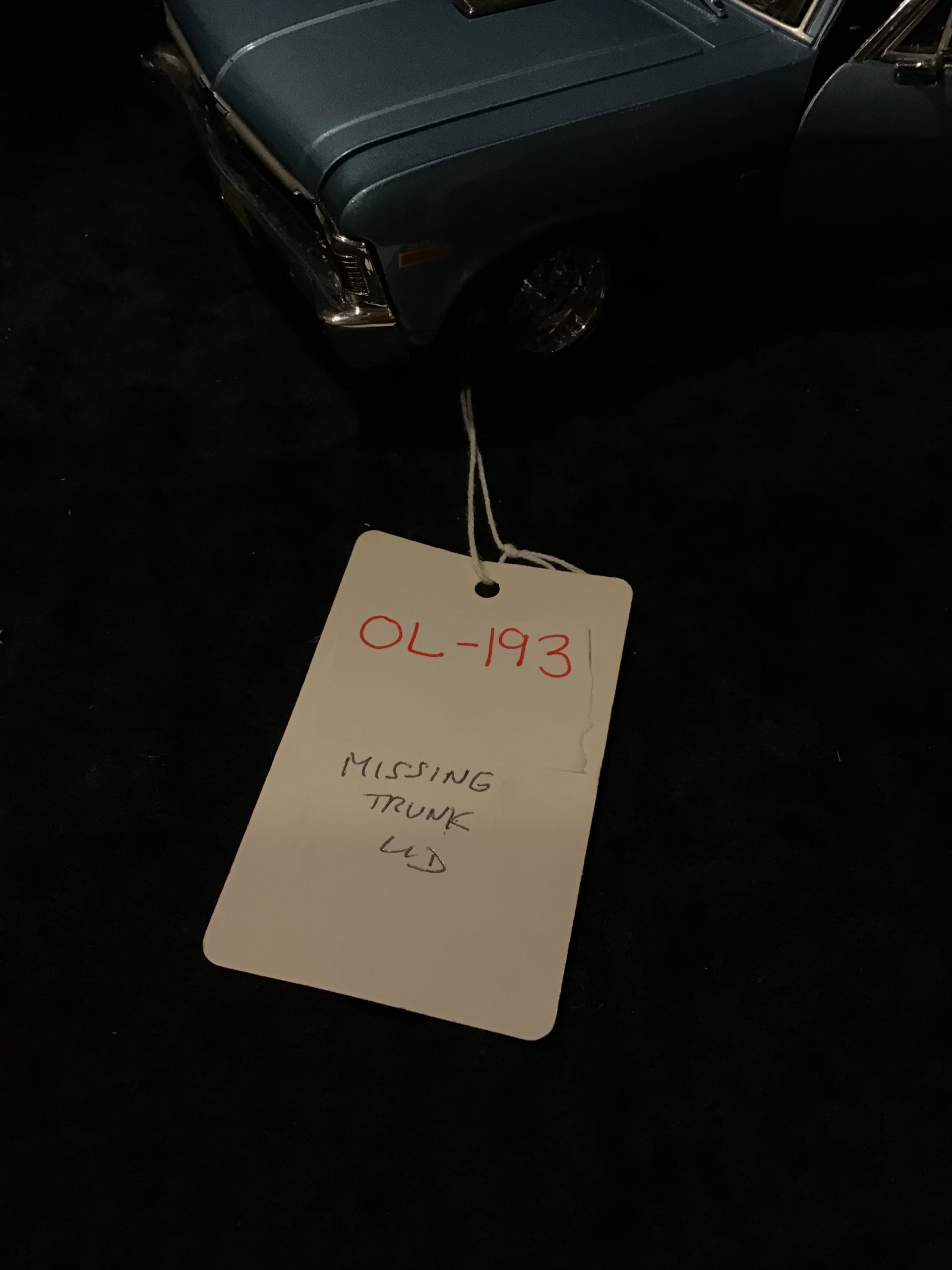 OL-193 1970 Chevy Nova with Working Doors (missing trunk) B-857 1/18th scale - Image 3